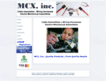 Tablet Screenshot of mcxinc.com